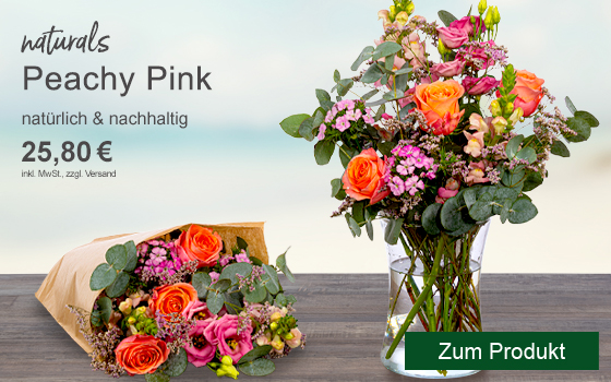 FloraPrima naturals Blumenbund „Peachy Pink“ für 25,80€ 